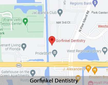 Map image for Implant Dentist in Plantation, FL